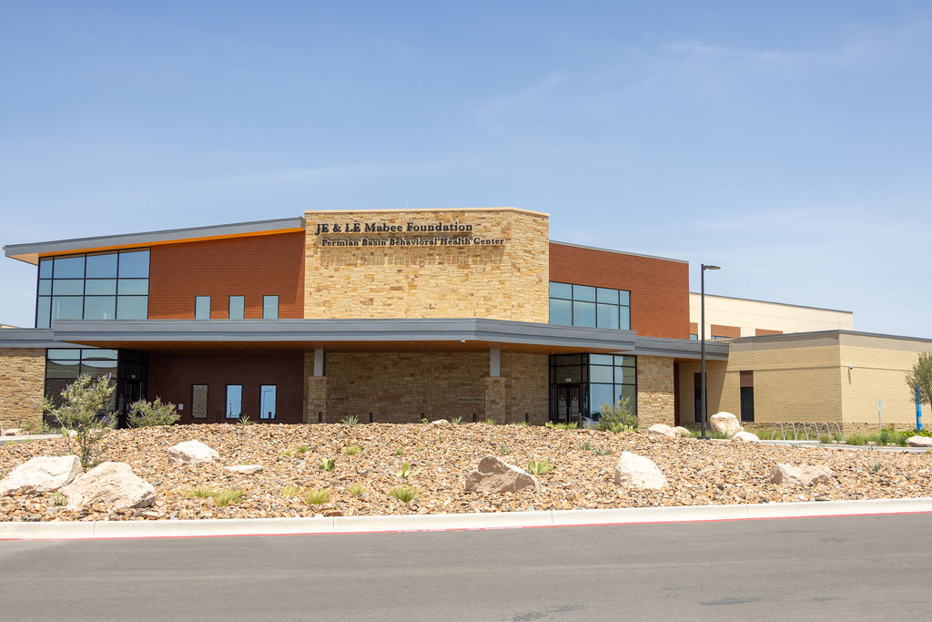Permian Basin Behavioral Health Center at sunset